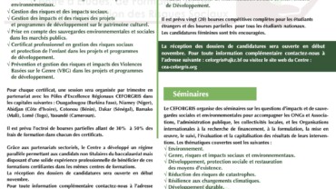Les offres de formation au CEA-CEFORGRIS